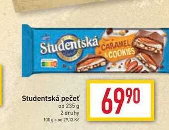 Billa Studentská pečeť od 235 g nabídka