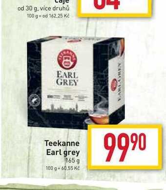 Billa Teekanne earl grey 165 g nabídka