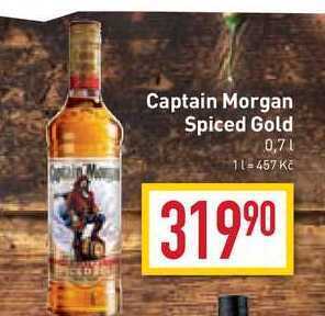 Billa Captain morgan spiced gold 0,7l nabídka