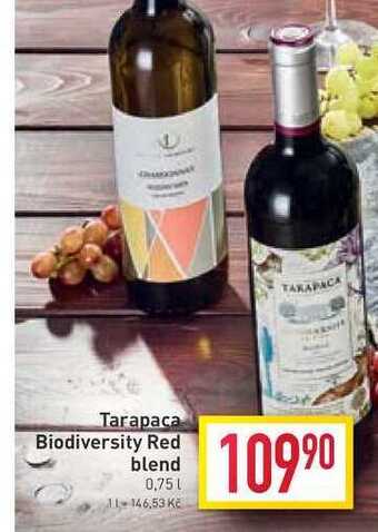 Billa Tarapaca biodiversity red blend 0,75l nabídka