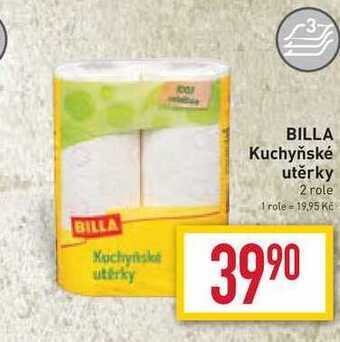 Billa Billa kuchyňské utěrky 2 role nabídka