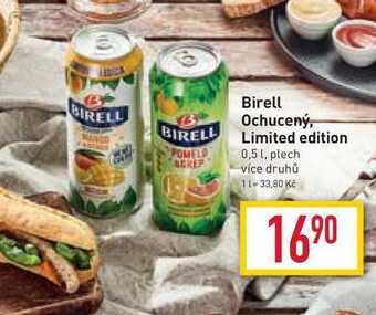 Billa Birell ochucený, limited edition 0,5 l, plech nabídka