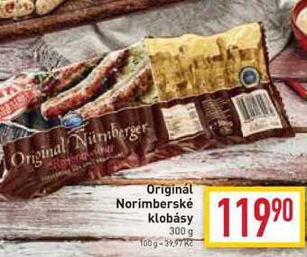 Billa Originál norimberské klobásy 300 g nabídka