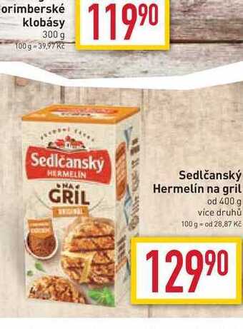 Billa Sedlčanský hermelín na gril od 400 g nabídka