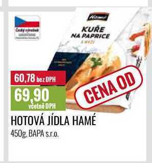Ratio Hotová jídla hamé 450g nabídka