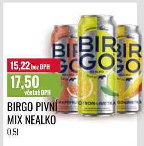 Birgo pivní mix nealko 0,5 l