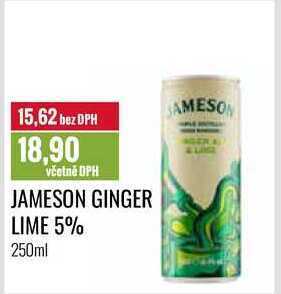 Ratio Jameson ginger lime 5% 250ml nabídka