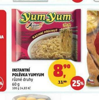 Penny Market Yum yum instantní polévka nabídka