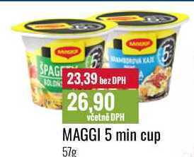 Ratio Maggi 5 min cup 57g nabídka