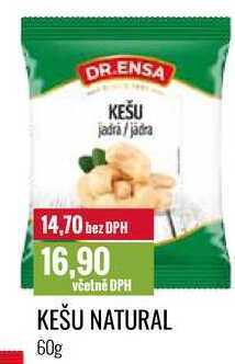 Ratio Kešu natural 60g nabídka