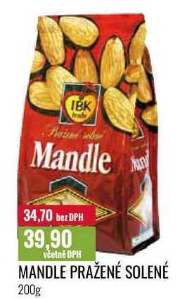 Ratio Mandle pražené solené 200g nabídka