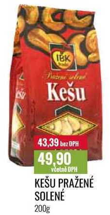 Ratio Kešu pražené solené 200g nabídka