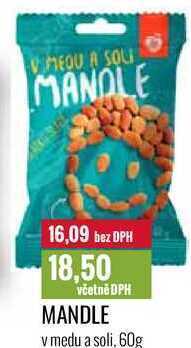 Ratio Mandle v medu a soli, 60g nabídka