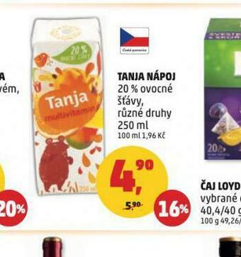 Penny Market Tanja nápoj nabídka