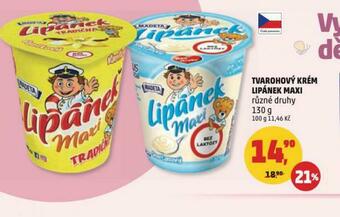 Penny Market Tvarohový krém lipánek nabídka