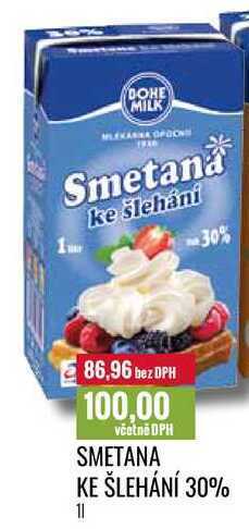 Ratio Smetana ke šlehání 30% 1 l nabídka