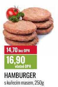 Ratio Hamburger s kuřecím masem, 250g nabídka