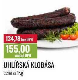 Ratio Uhlířská klobása cena za 1kg nabídka