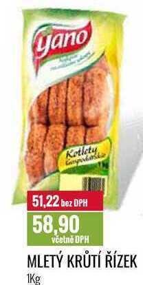 Ratio Mletý krůtí řízek 1kg nabídka