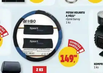Potah na volant a pásy