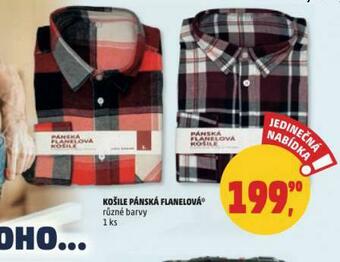 Penny Market Košile pánská flanelová nabídka
