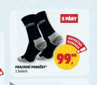 Penny Market Pracovní ponožky nabídka