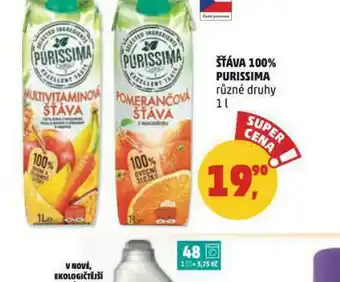 Penny Market Šťáva 100% purissima nabídka
