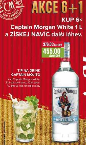 Ratio Captain morgan white rum 1 l nabídka