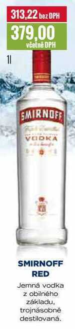 Ratio Smirnoff vodka 1 l nabídka