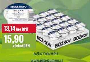 Ratio Božkov vodka 0,04 l nabídka
