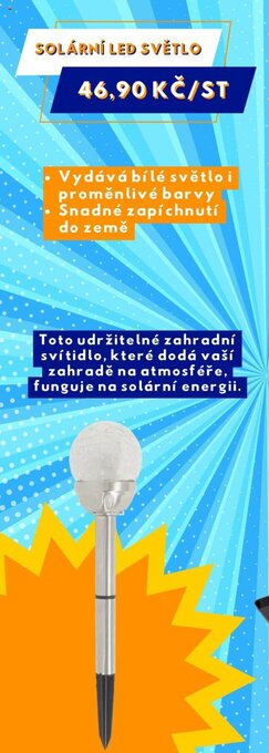 Action SOLÁRNÍ LED SVĚTLO nabídka