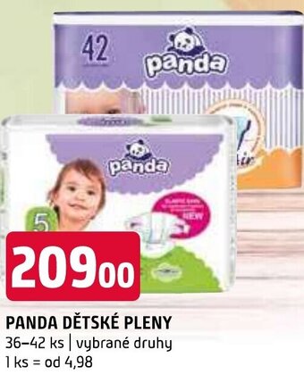 Terno PANDA DĚTSKÉ PLENY 36-42 ks nabídka