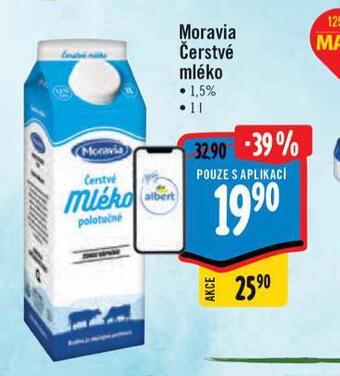 Albert Moravia čerstvé mléko 1,5% nabídka