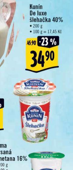 Albert Kunín de luxe šlehačka 40% nabídka