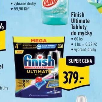 Albert Finish ultimate tablety do myčky nabídka
