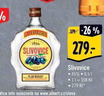 Albert Slivovice nabídka
