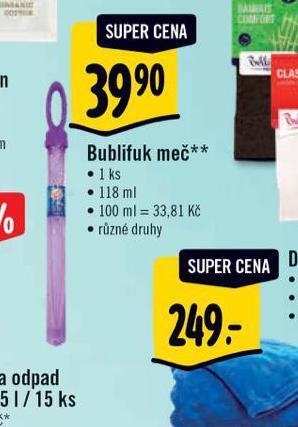 Albert Bublifuk meč nabídka