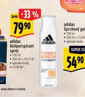 Albert Adidas antiperspirant nabídka