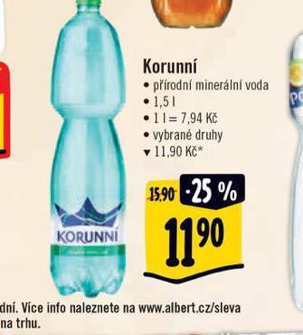 Albert Korunní přírodní nabídka
