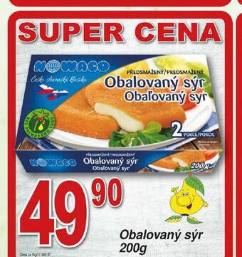 Hruška Nowaco obalovaný sýr nabídka