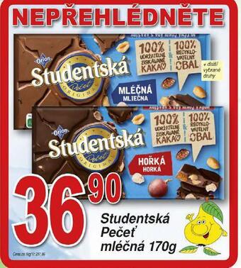 Hruška Studentská pečeť mléčná nabídka