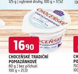 Terno Choceňské tradiční pomazánkové nabídka