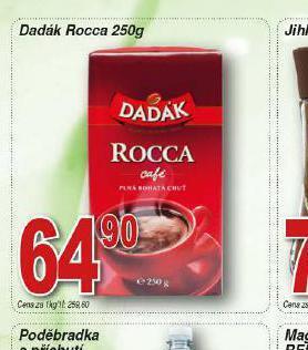 Hruška Káva dadák rocca nabídka
