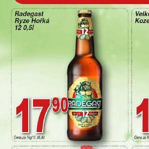 Hruška Pivo radegast ryze hořká 12 nabídka