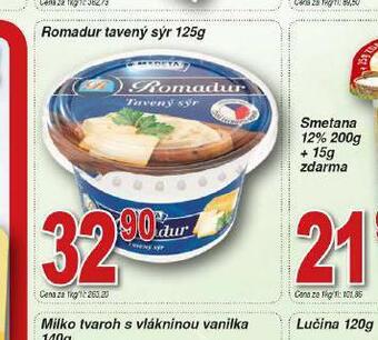 Hruška Romadur tavený sýr nabídka