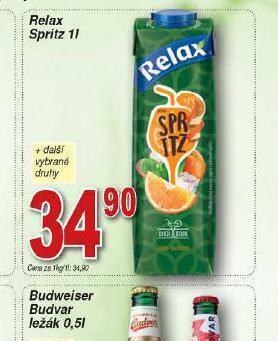 Hruška Relax spritz nabídka