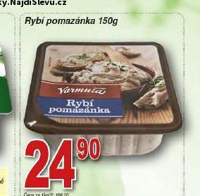 Hruška Rybí pomazánka nabídka