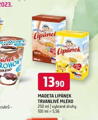 Terno Madeta lipánek trvanlivé mléko nabídka