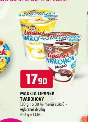Terno Madeta lipánek tvarohový nabídka