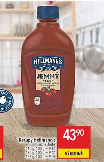Globus Hellmann´s kečup nabídka